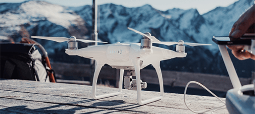 animation drone mountain