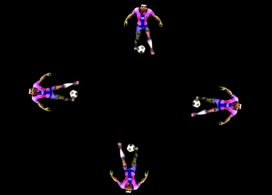 animation football hologramme