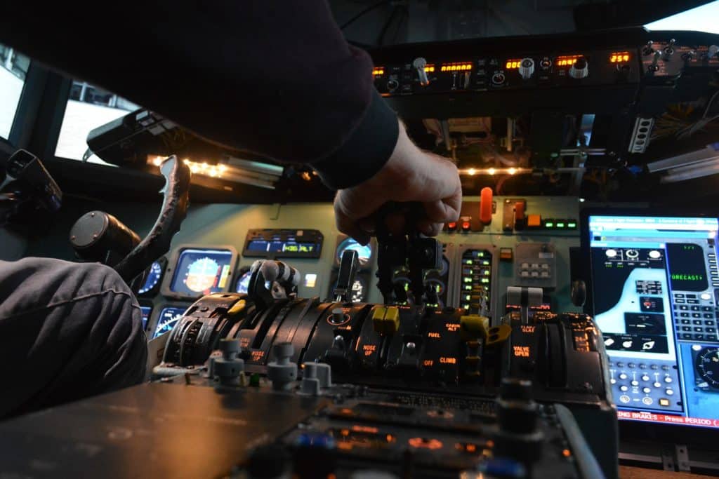 simulateur de vol vr