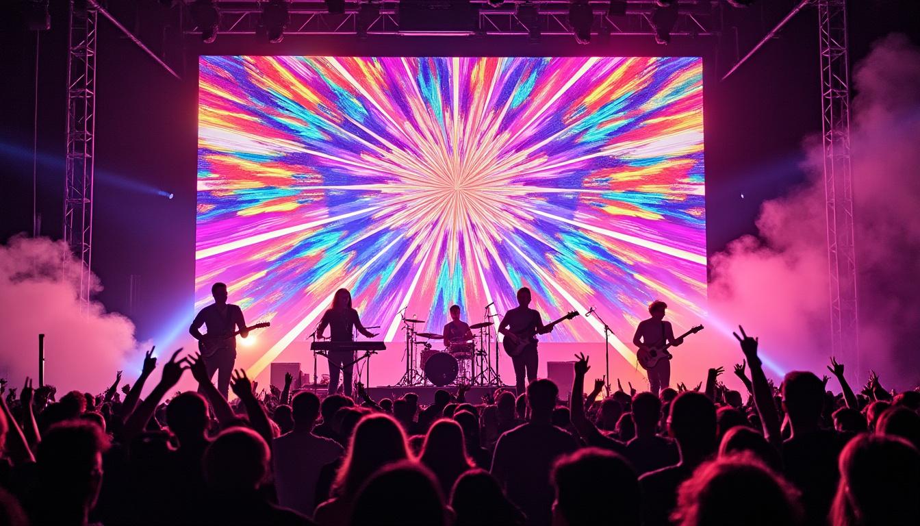 découvrez comment un mur lumineux en led crée une ambiance unique et éclaire la scène lors de l’événement oasis.