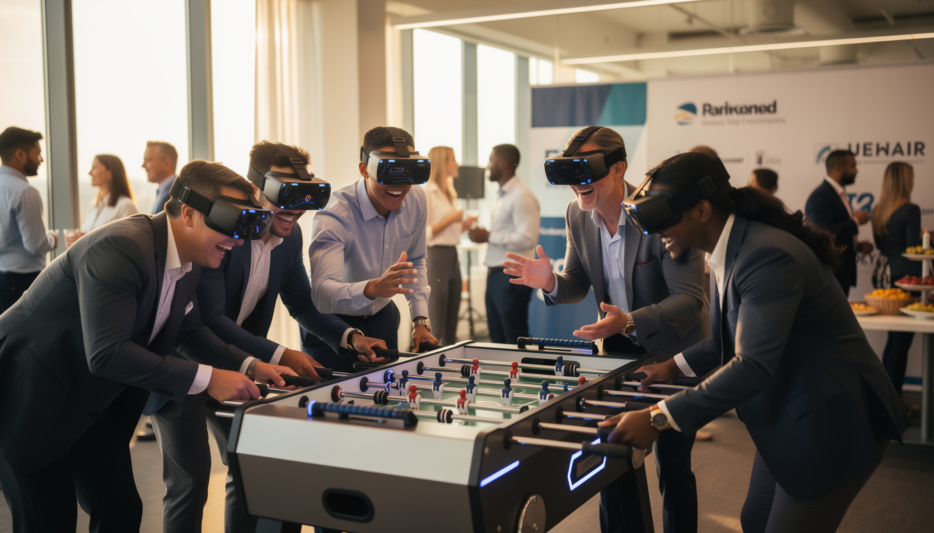 découvrez babyfoot vr, une expérience immersive unique qui transforme vos événements en moments ludiques et interactifs, parfaits pour dynamiser vos réunions et fêtes.