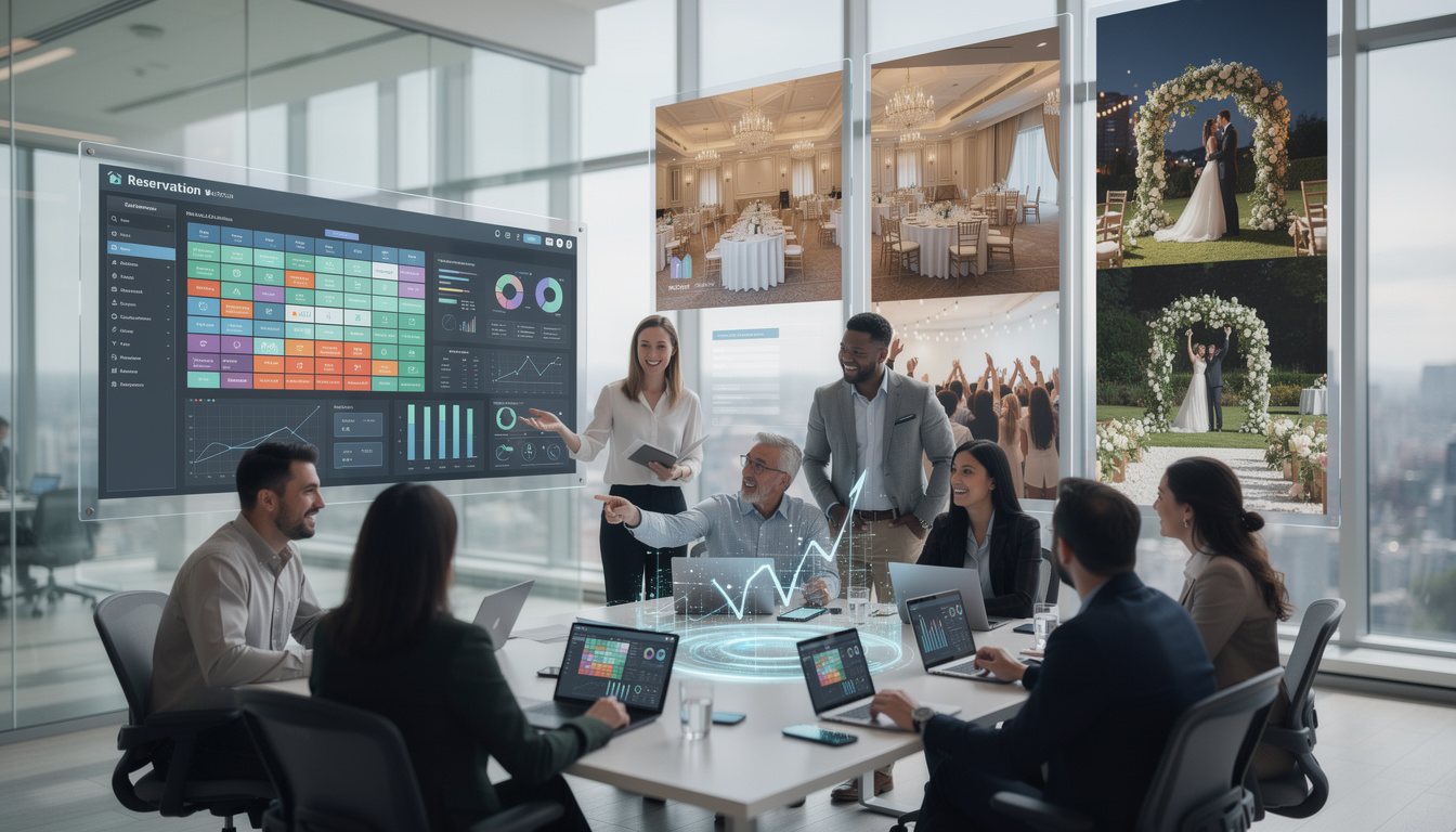 une entreprise technologique innovante accompagne les lieux de réception pour booster leurs réservations pendant le mois national du mariage, atteignant des records sans précédent.