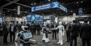 animation robotique pour évenement B2B