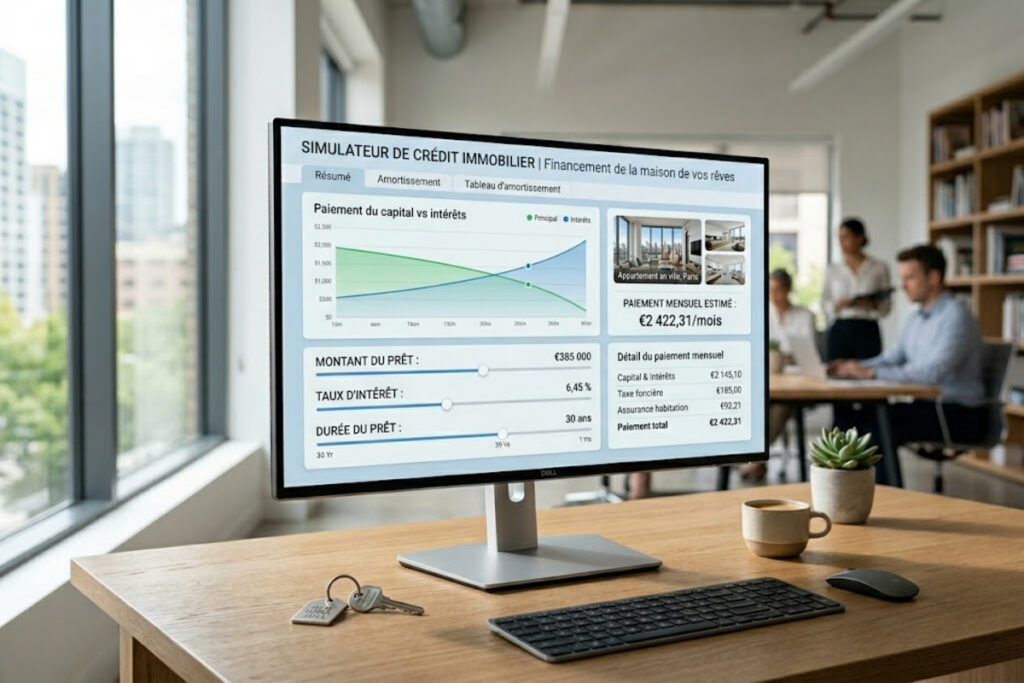 Simulation de crédit immobilier en ligne sur les plateformes dédiées