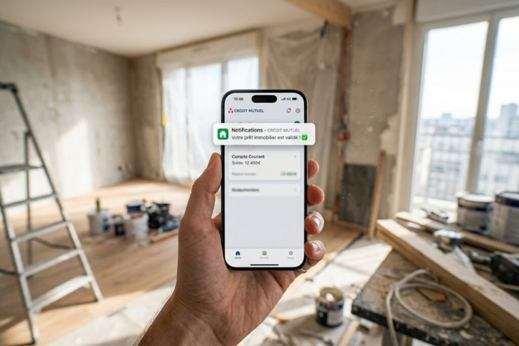 Suivi en temps réel de la demande de crédit immobilier via son smartphone