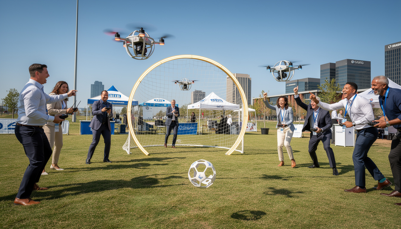 découvrez le drone soccer, une animation innovante et ludique idéale pour animer vos journées. alliez sport, technologie et plaisir pour une expérience unique et captivante.