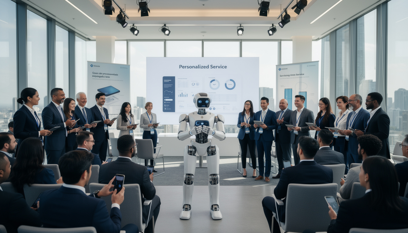 découvrez comment intégrer un robot d’accueil dans votre événement d’entreprise pour améliorer l’accueil des participants et optimiser l’expérience interactive.