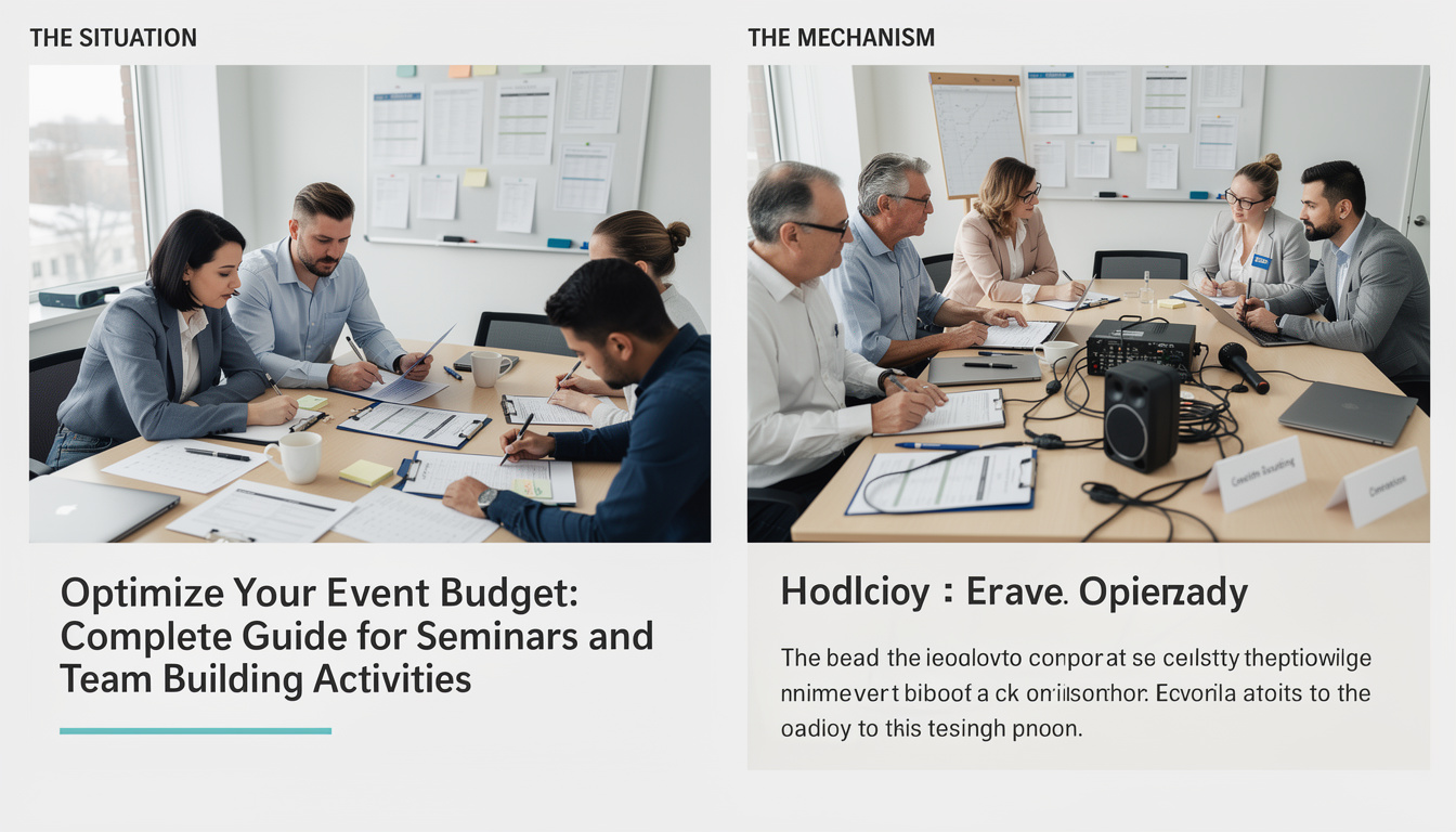 découvrez notre guide complet pour optimiser votre budget événementiel, en planifiant efficacement vos séminaires et activités de team building tout en maximisant l'impact et la cohésion d'équipe.